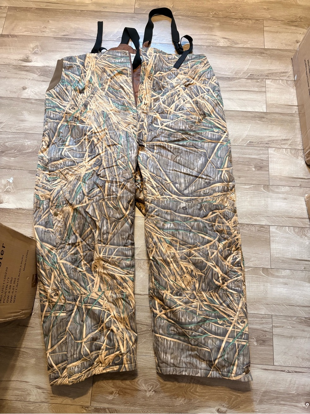 Columbia Men's Camo Cargo Bibs - Brown/Green